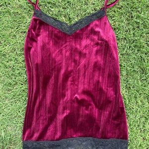 Velvet tank top